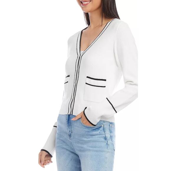 Karen Kane Contrast‎ Trim Cardigan Size XL - Picture 3 of 7